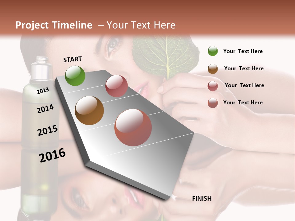 Care Natural Woman PowerPoint Template