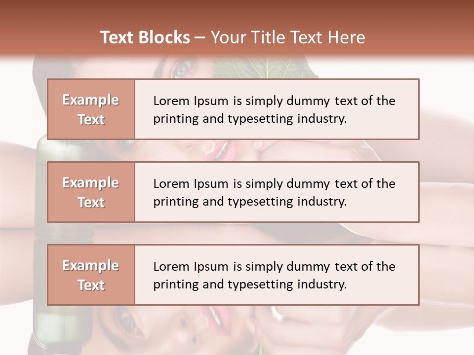 Care Natural Woman PowerPoint Template