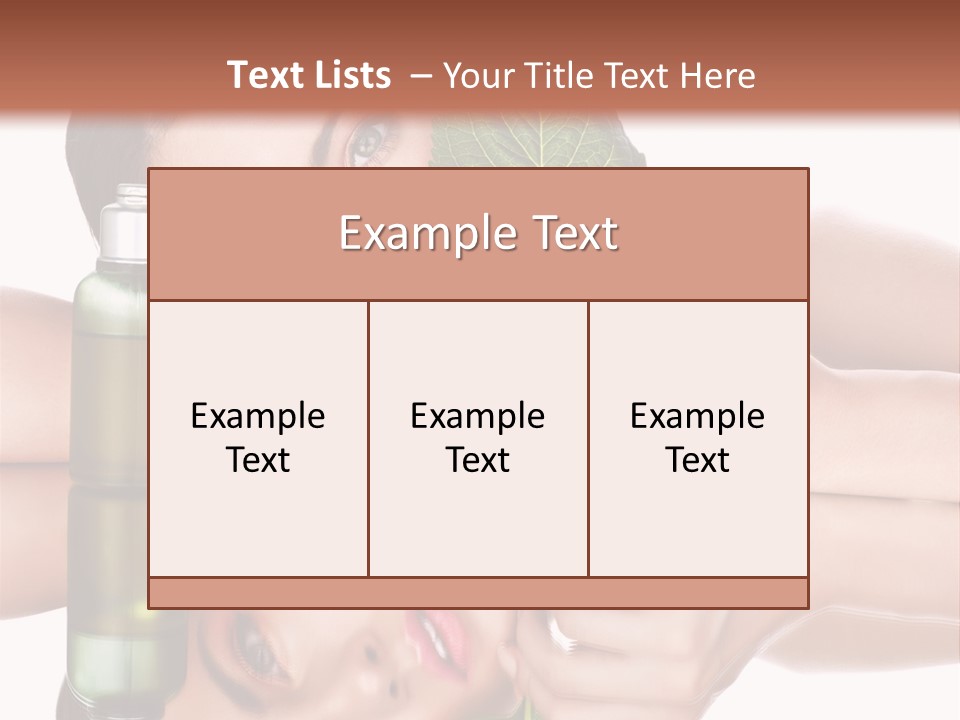 Care Natural Woman PowerPoint Template