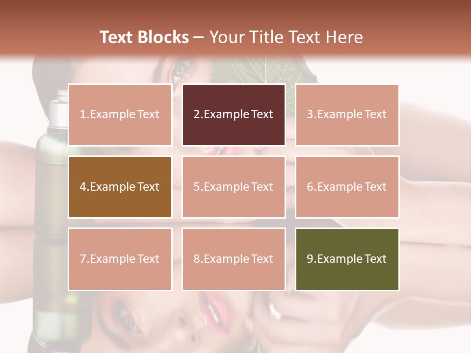 Care Natural Woman PowerPoint Template