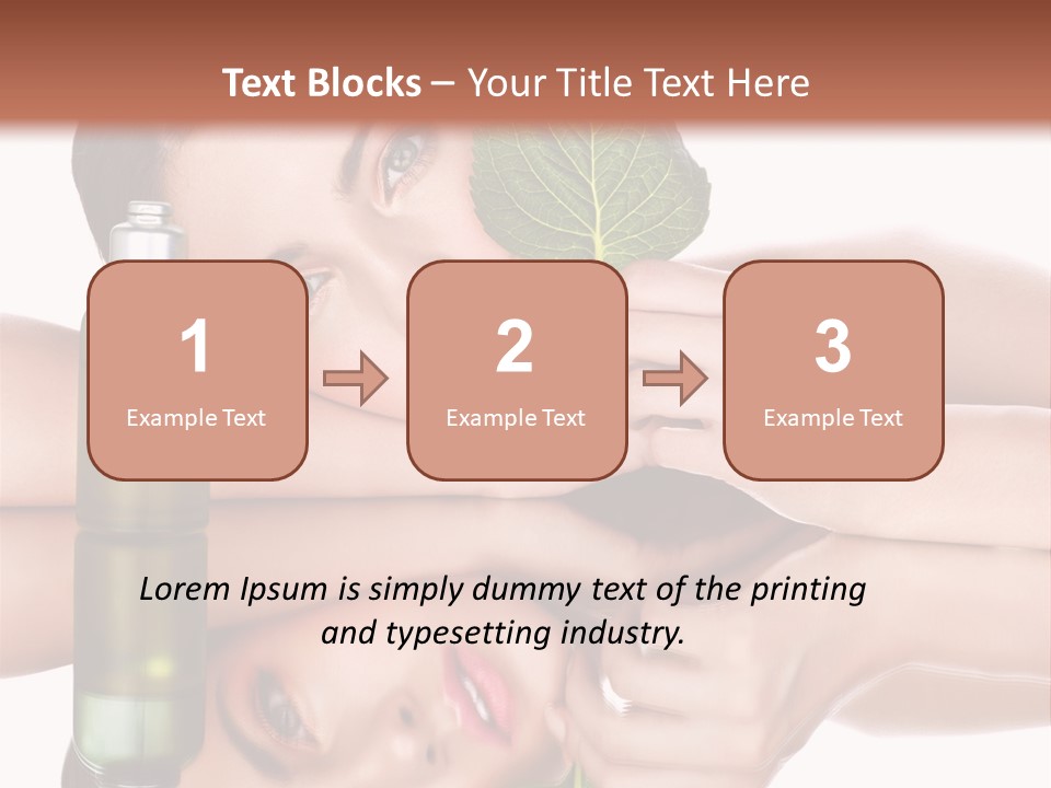 Care Natural Woman PowerPoint Template