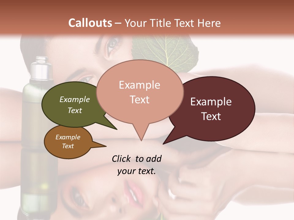 Care Natural Woman PowerPoint Template