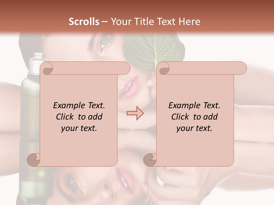 Care Natural Woman PowerPoint Template
