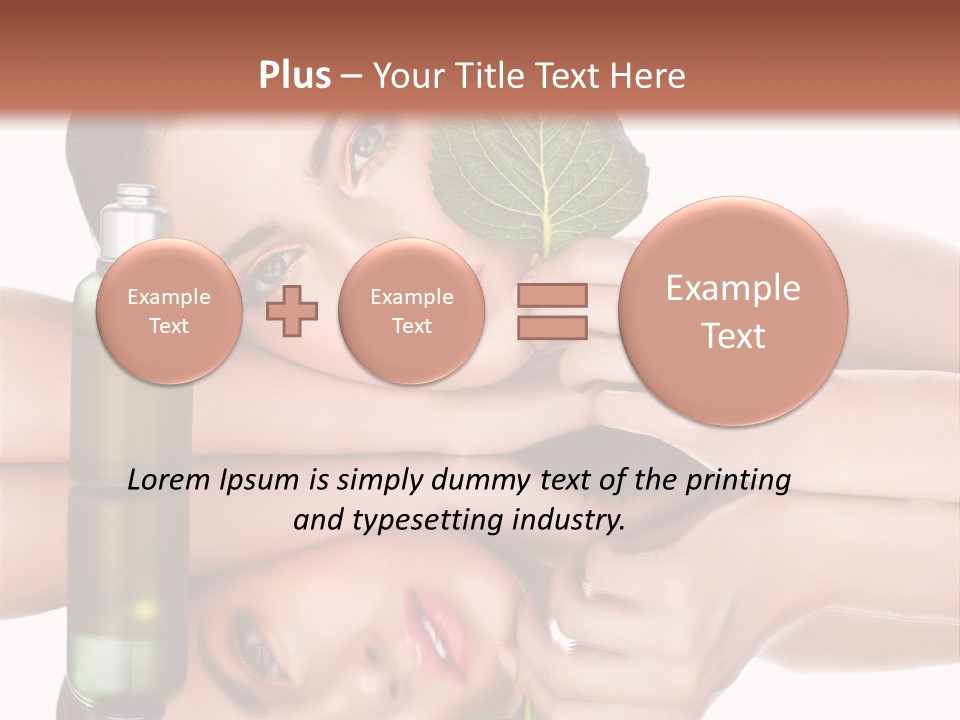 Care Natural Woman PowerPoint Template