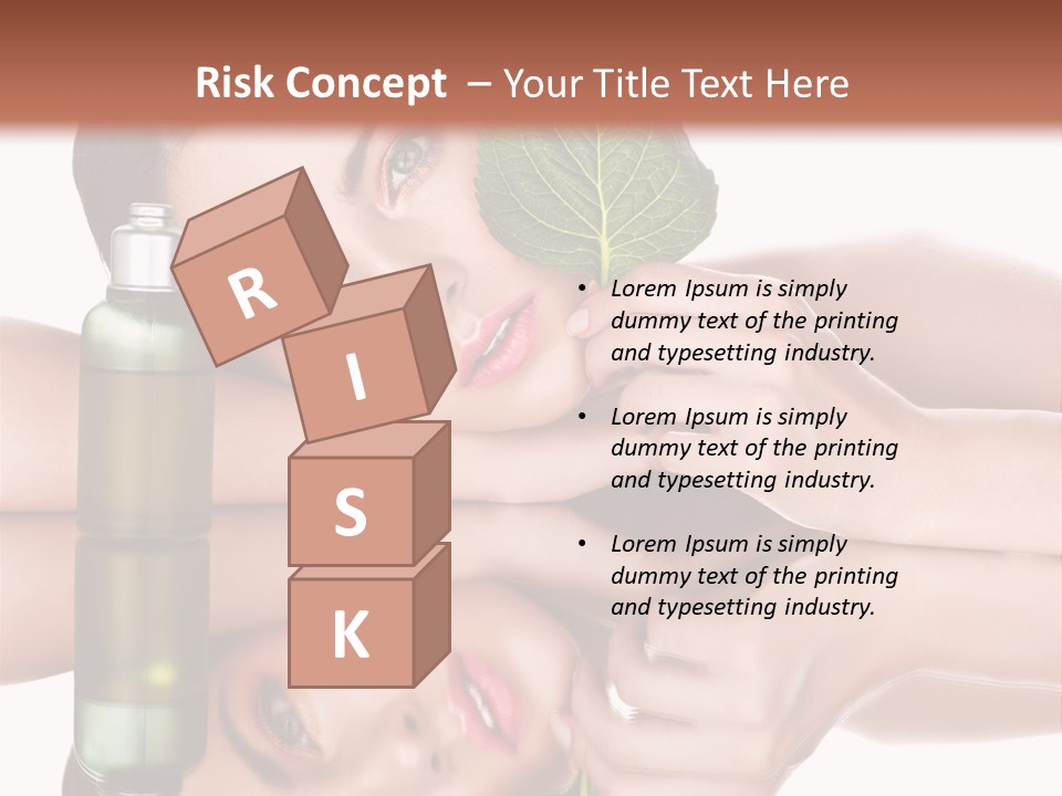 Care Natural Woman PowerPoint Template