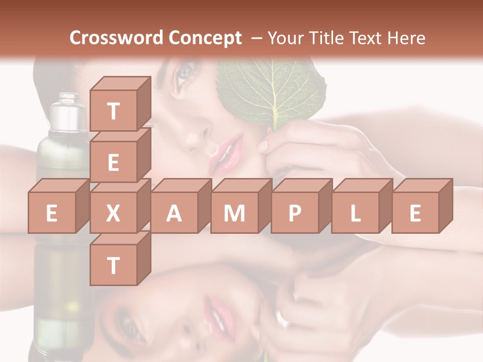 Care Natural Woman PowerPoint Template