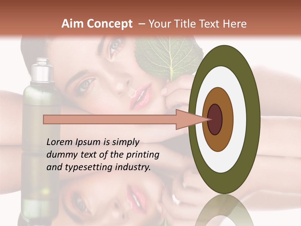 Care Natural Woman PowerPoint Template