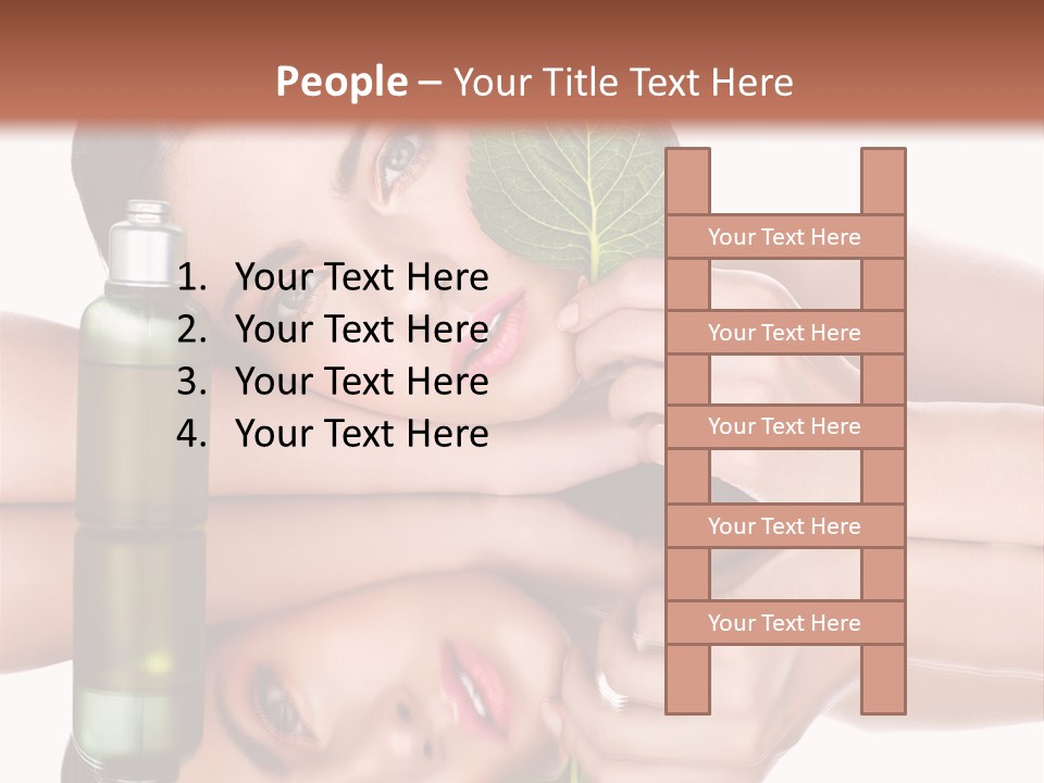 Care Natural Woman PowerPoint Template