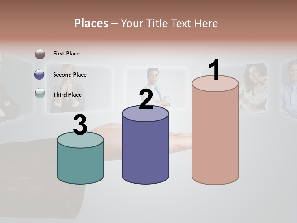 Button Woman Select PowerPoint Template