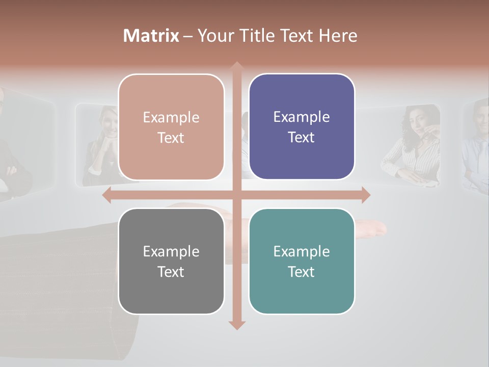 Button Woman Select PowerPoint Template