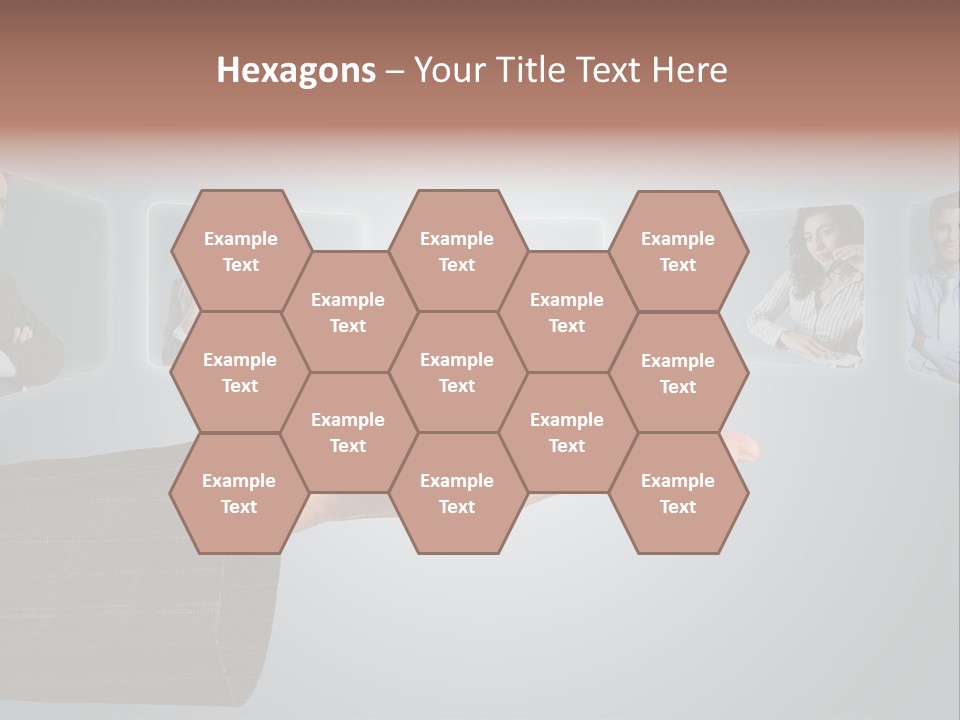 Button Woman Select PowerPoint Template