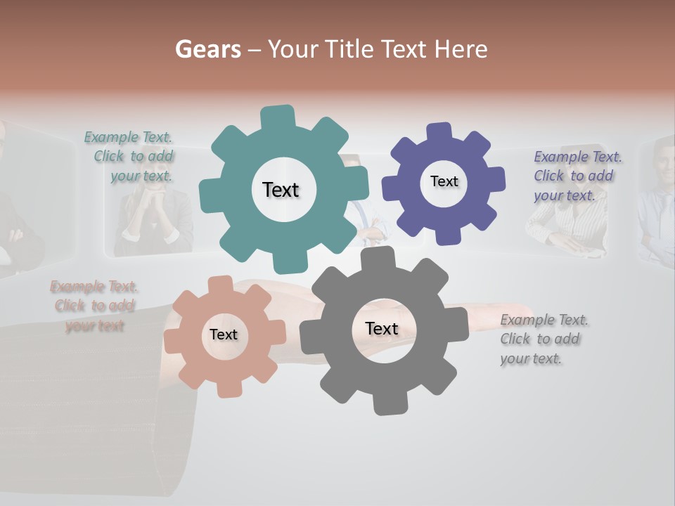 Button Woman Select PowerPoint Template