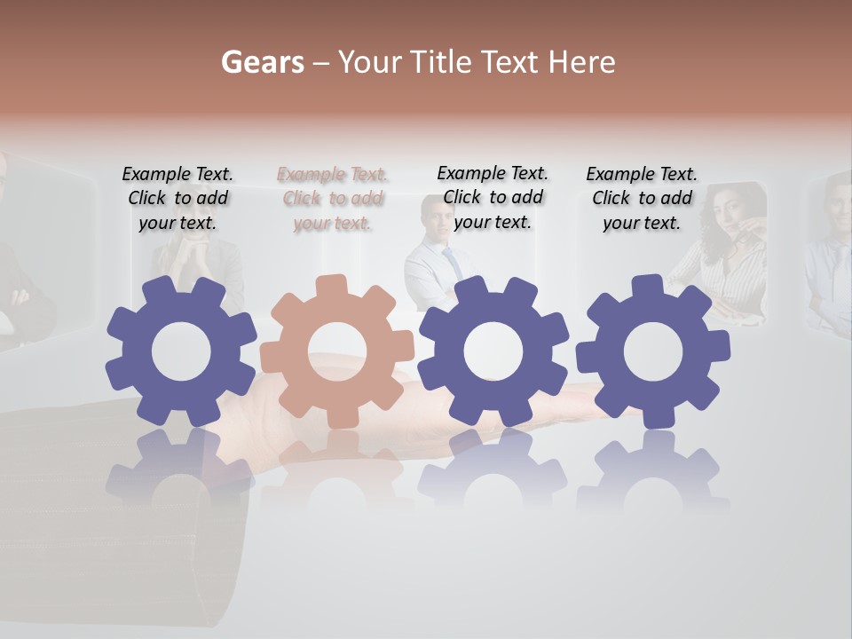 Button Woman Select PowerPoint Template