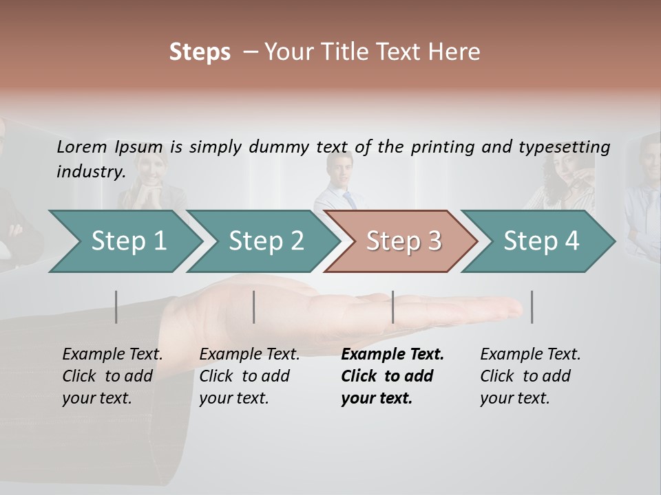 Button Woman Select PowerPoint Template