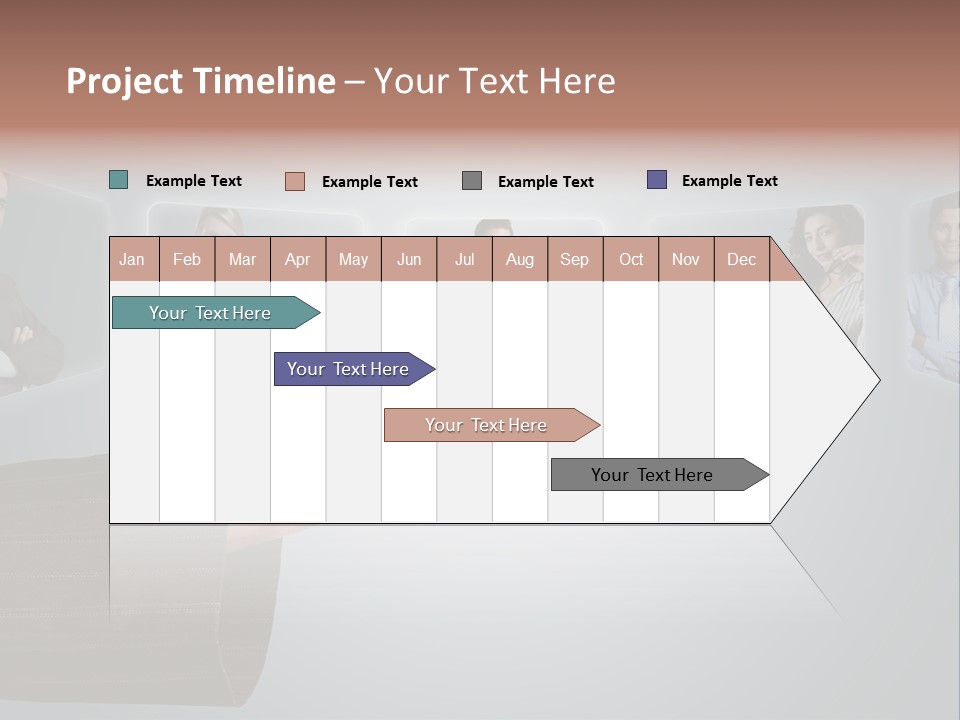 Button Woman Select PowerPoint Template