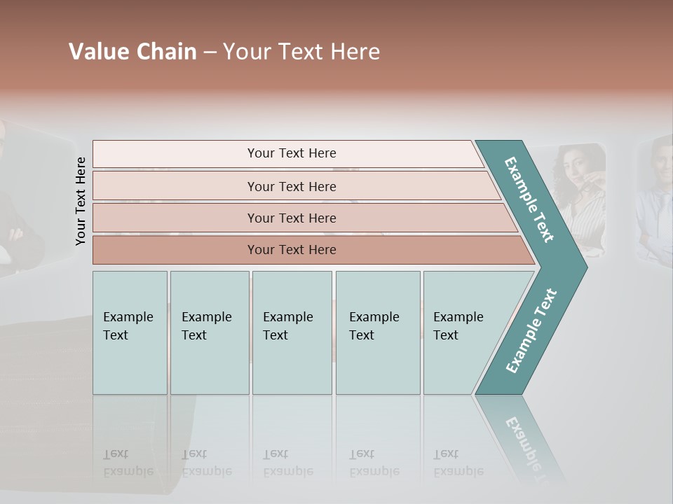 Button Woman Select PowerPoint Template