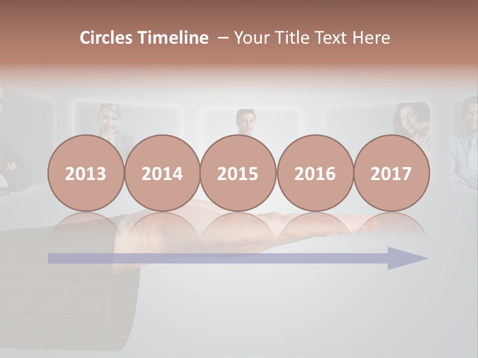 Button Woman Select PowerPoint Template