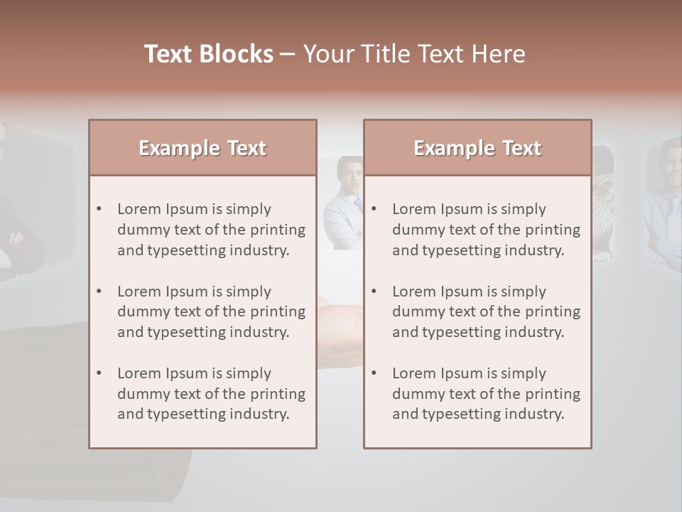 Button Woman Select PowerPoint Template