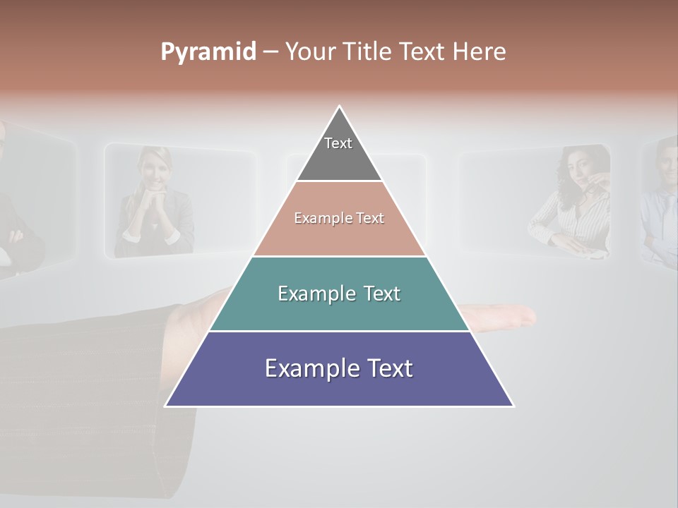 Button Woman Select PowerPoint Template