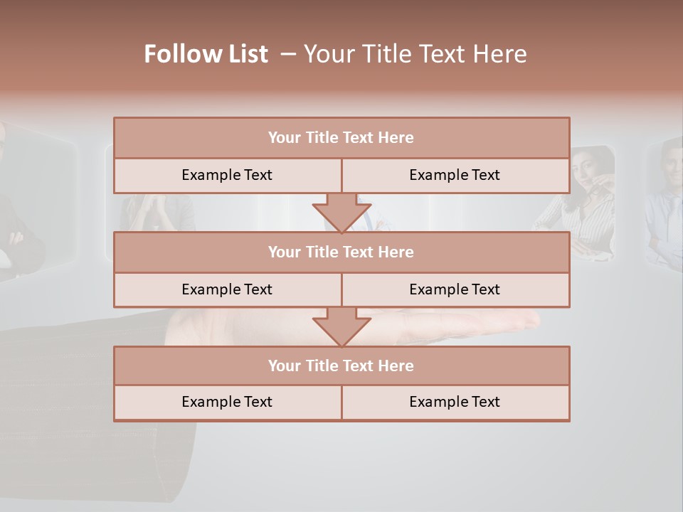 Button Woman Select PowerPoint Template