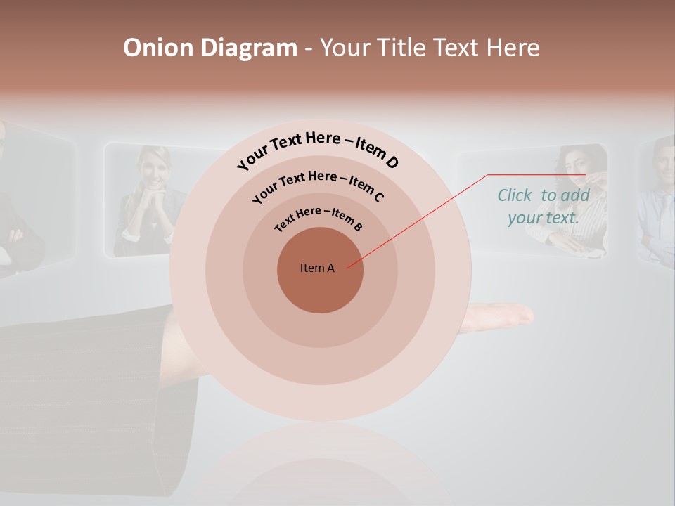 Button Woman Select PowerPoint Template