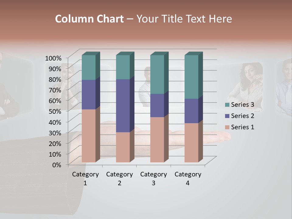 Button Woman Select PowerPoint Template