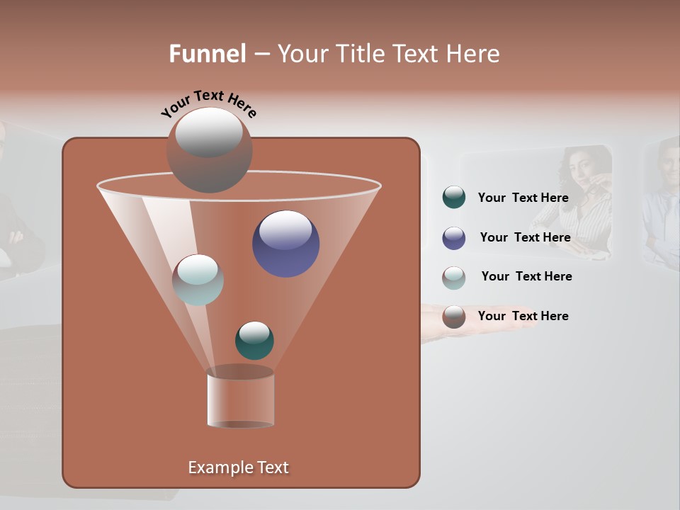 Button Woman Select PowerPoint Template