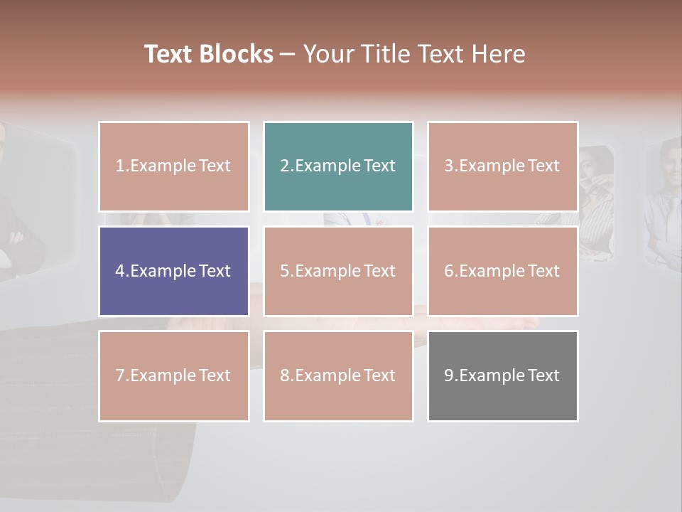 Button Woman Select PowerPoint Template