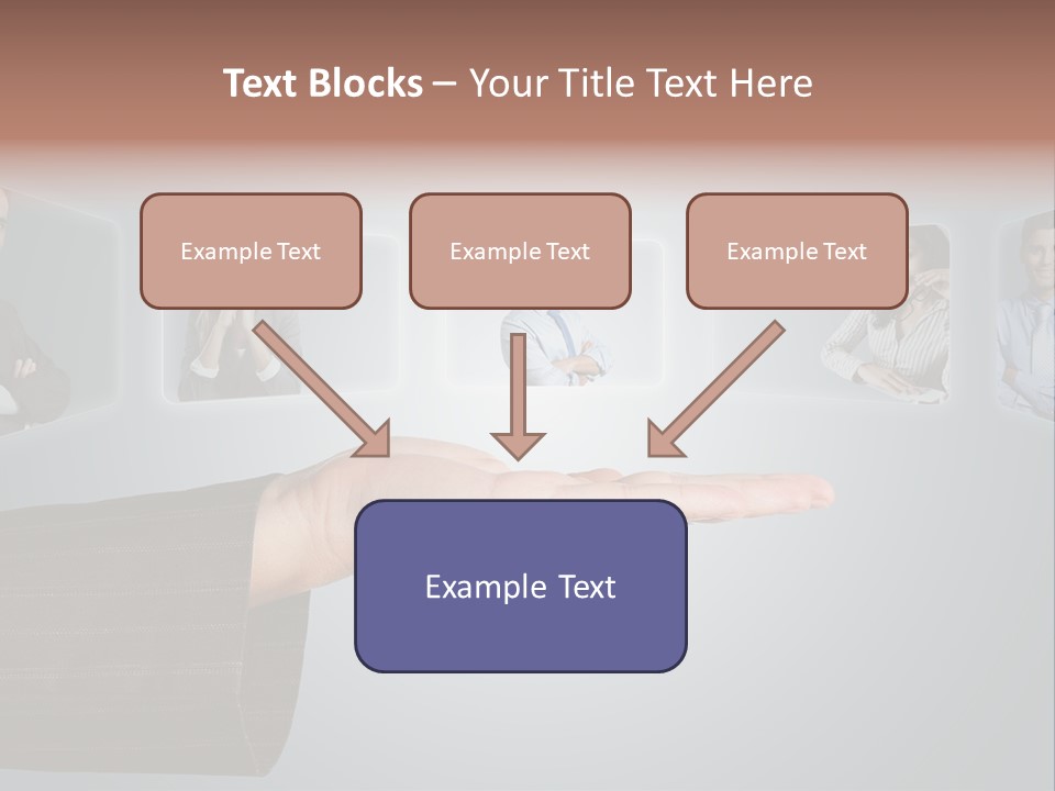 Button Woman Select PowerPoint Template