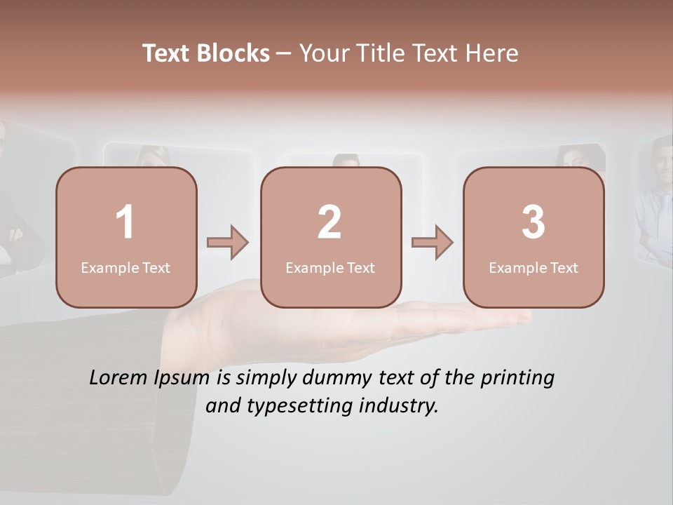 Button Woman Select PowerPoint Template