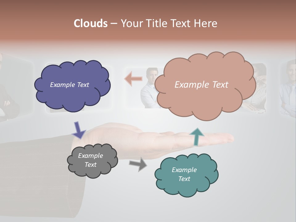 Button Woman Select PowerPoint Template
