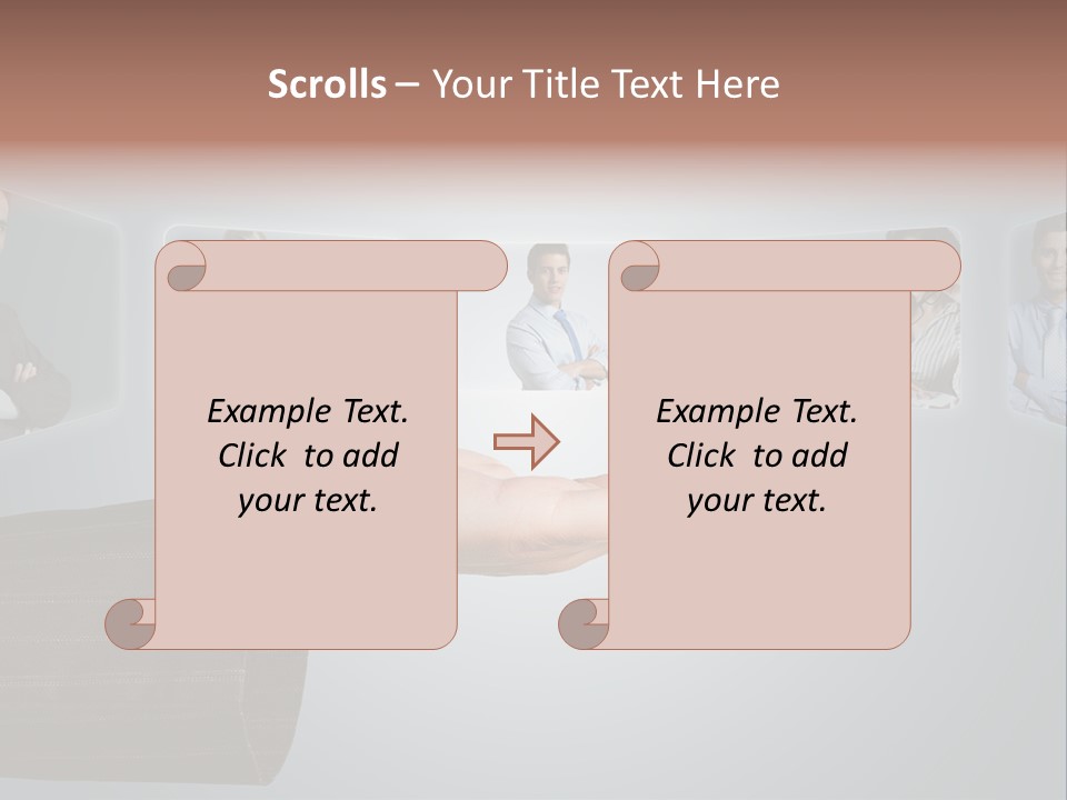 Button Woman Select PowerPoint Template