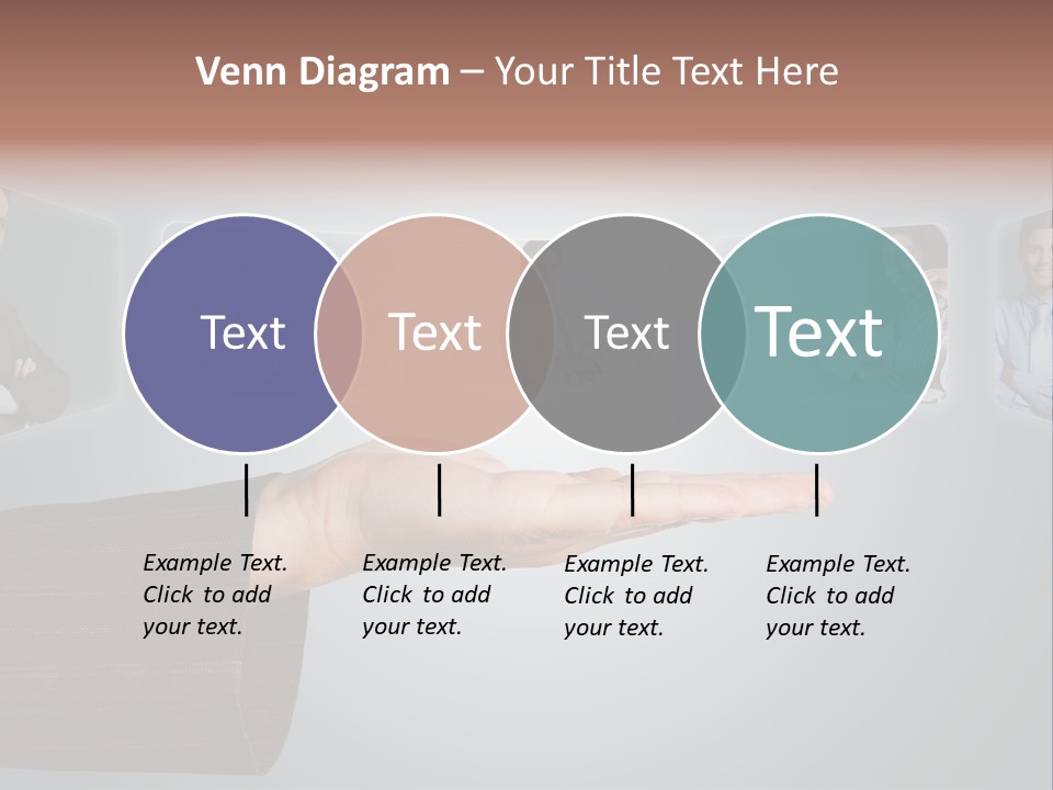 Button Woman Select PowerPoint Template