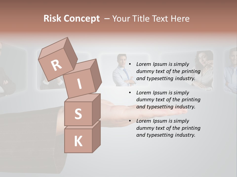 Button Woman Select PowerPoint Template