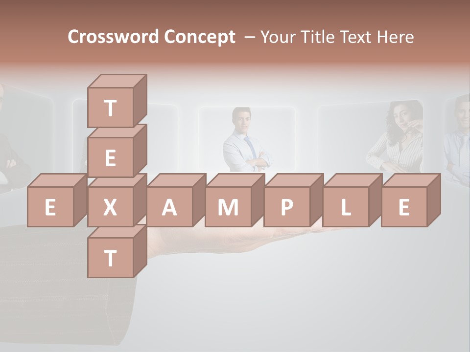 Button Woman Select PowerPoint Template