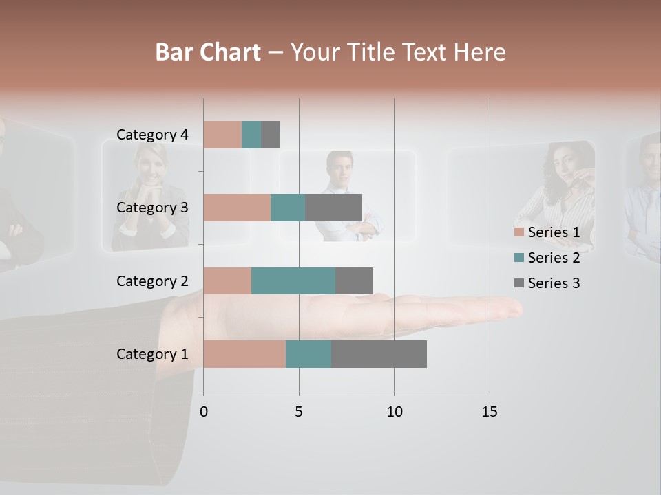 Button Woman Select PowerPoint Template