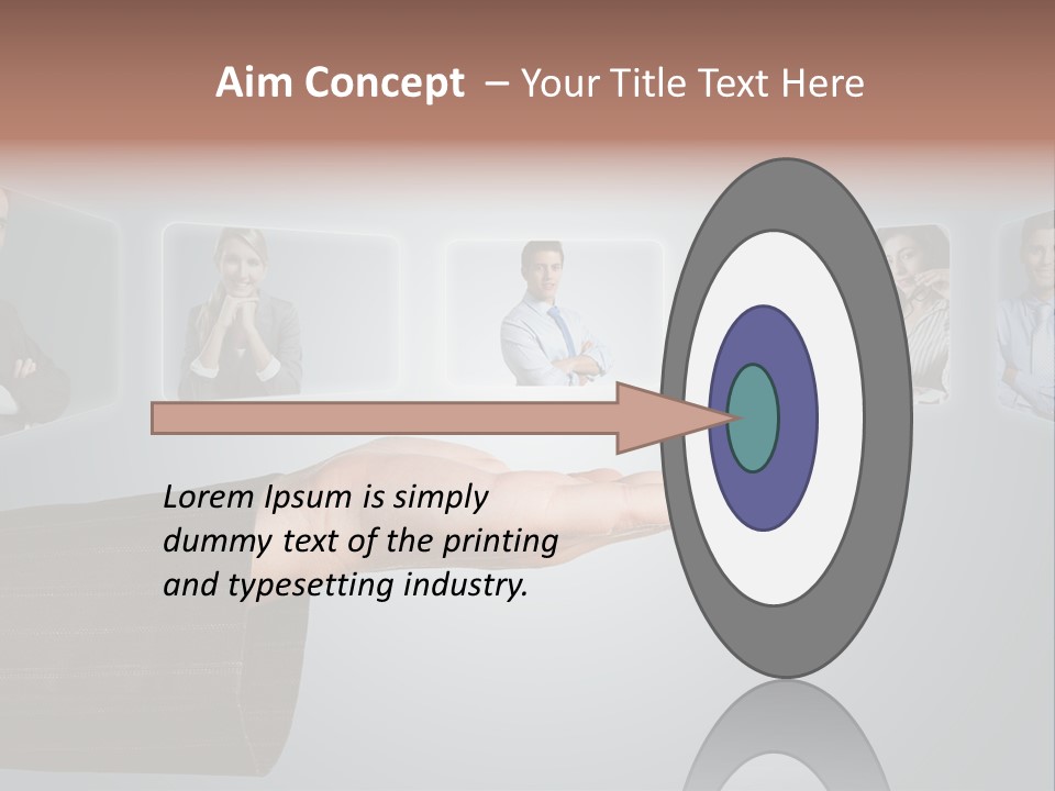 Button Woman Select PowerPoint Template