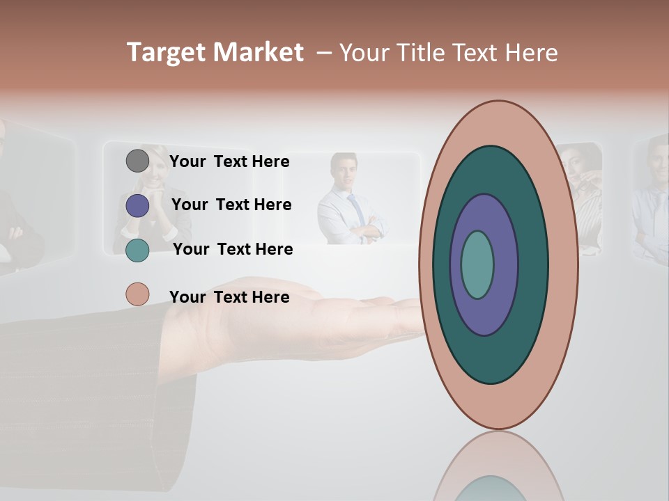 Button Woman Select PowerPoint Template