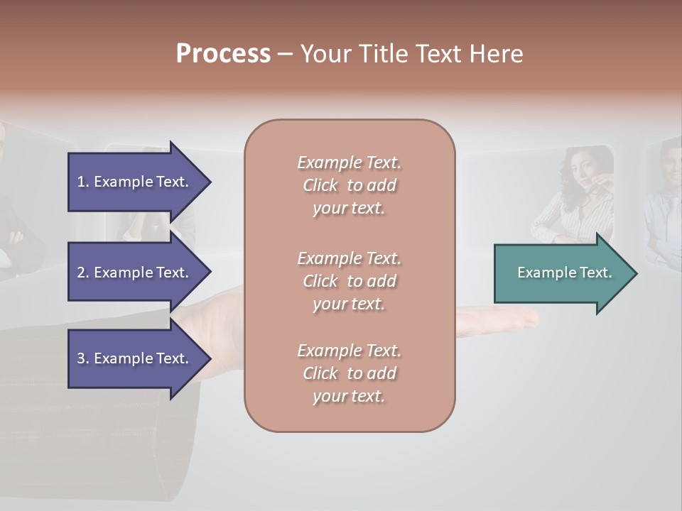 Button Woman Select PowerPoint Template