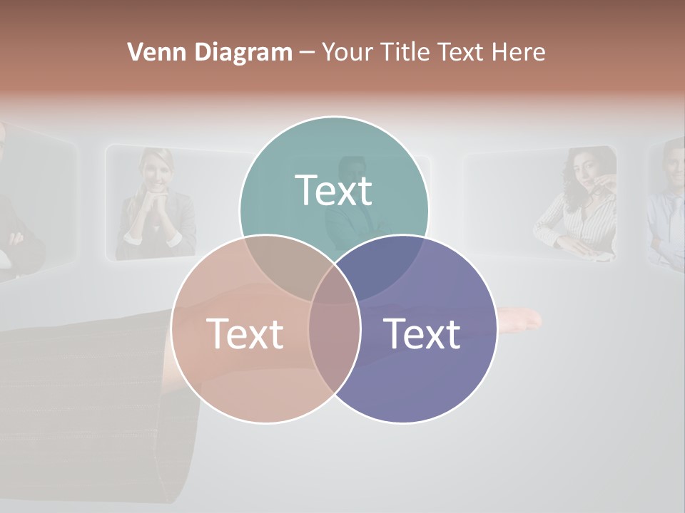 Button Woman Select PowerPoint Template