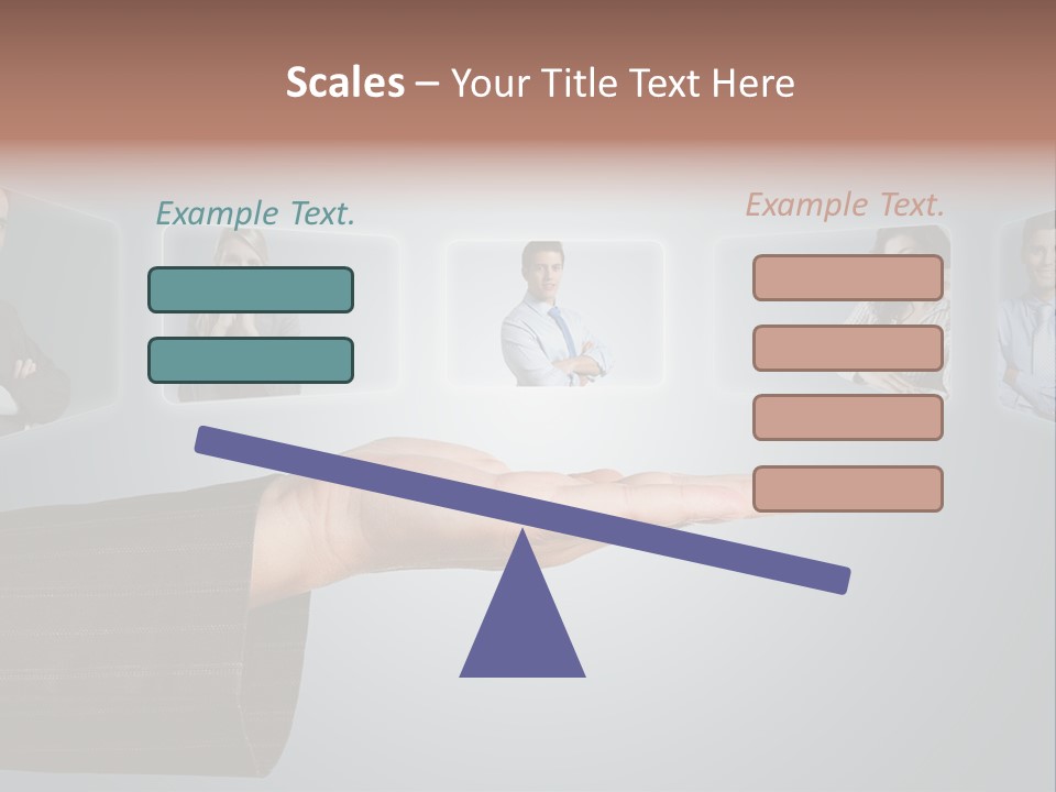 Button Woman Select PowerPoint Template