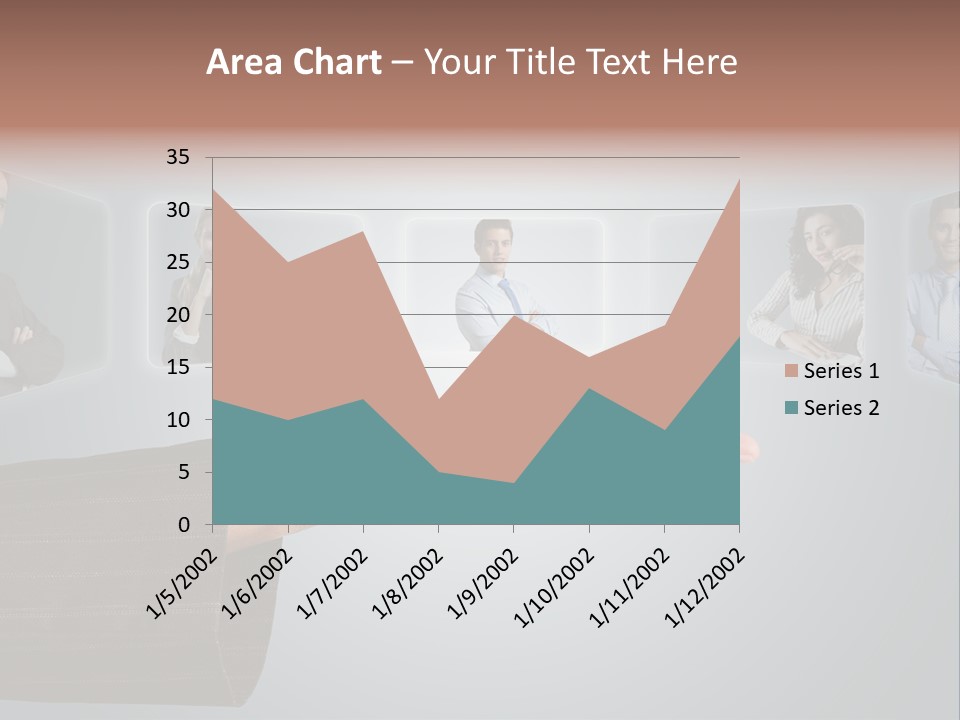 Button Woman Select PowerPoint Template
