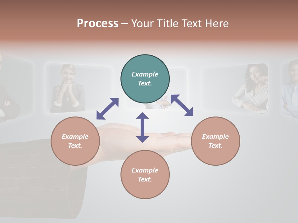 Button Woman Select PowerPoint Template