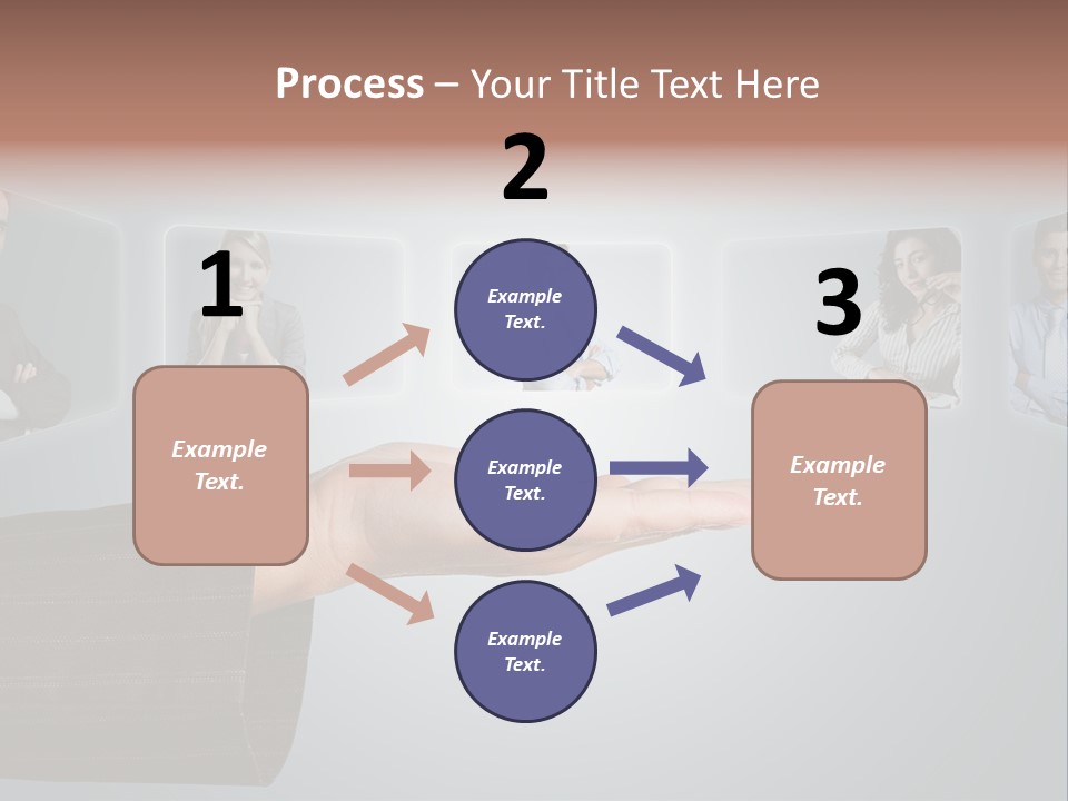 Button Woman Select PowerPoint Template