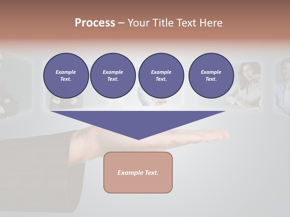 Button Woman Select PowerPoint Template