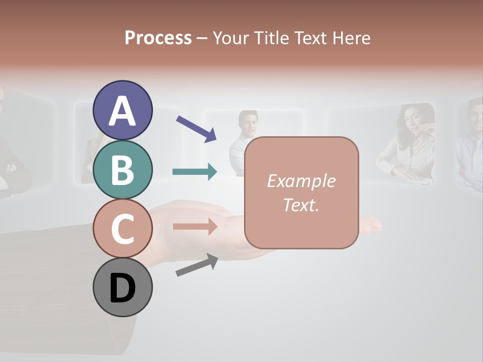 Button Woman Select PowerPoint Template