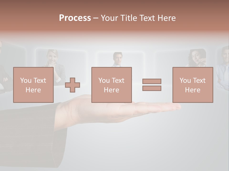 Button Woman Select PowerPoint Template