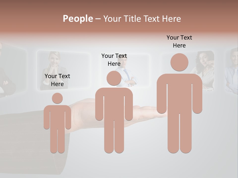 Button Woman Select PowerPoint Template