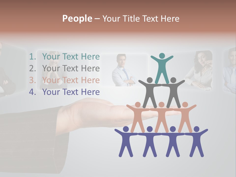 Button Woman Select PowerPoint Template