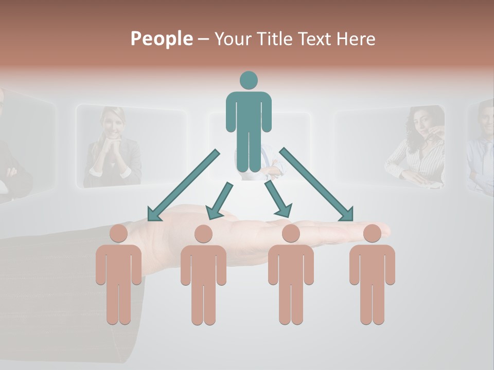 Button Woman Select PowerPoint Template